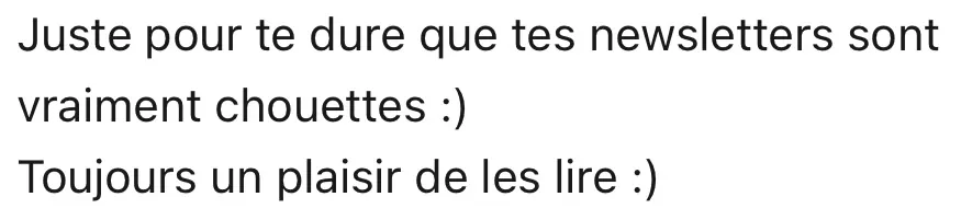 Témoignage lectrice